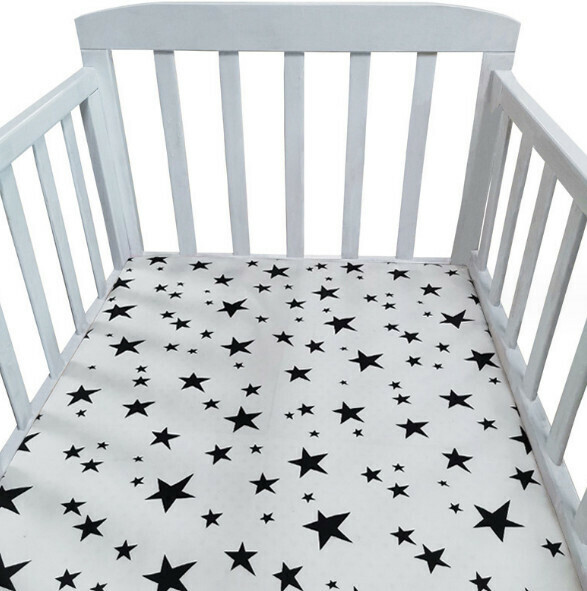 Popular crib printed and dyed Nordic style bedding sheets (NO2) (size: 140*70cm)