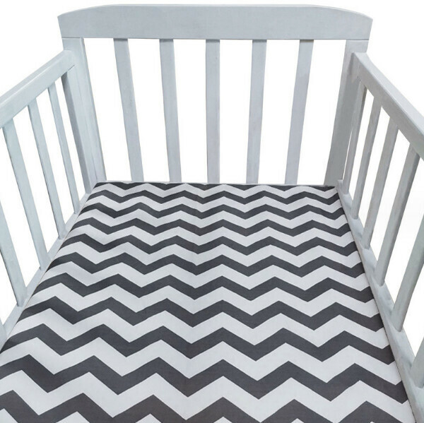 Popular crib printed and dyed Nordic style bedding sheets (NO3) (size: 110*65cm)