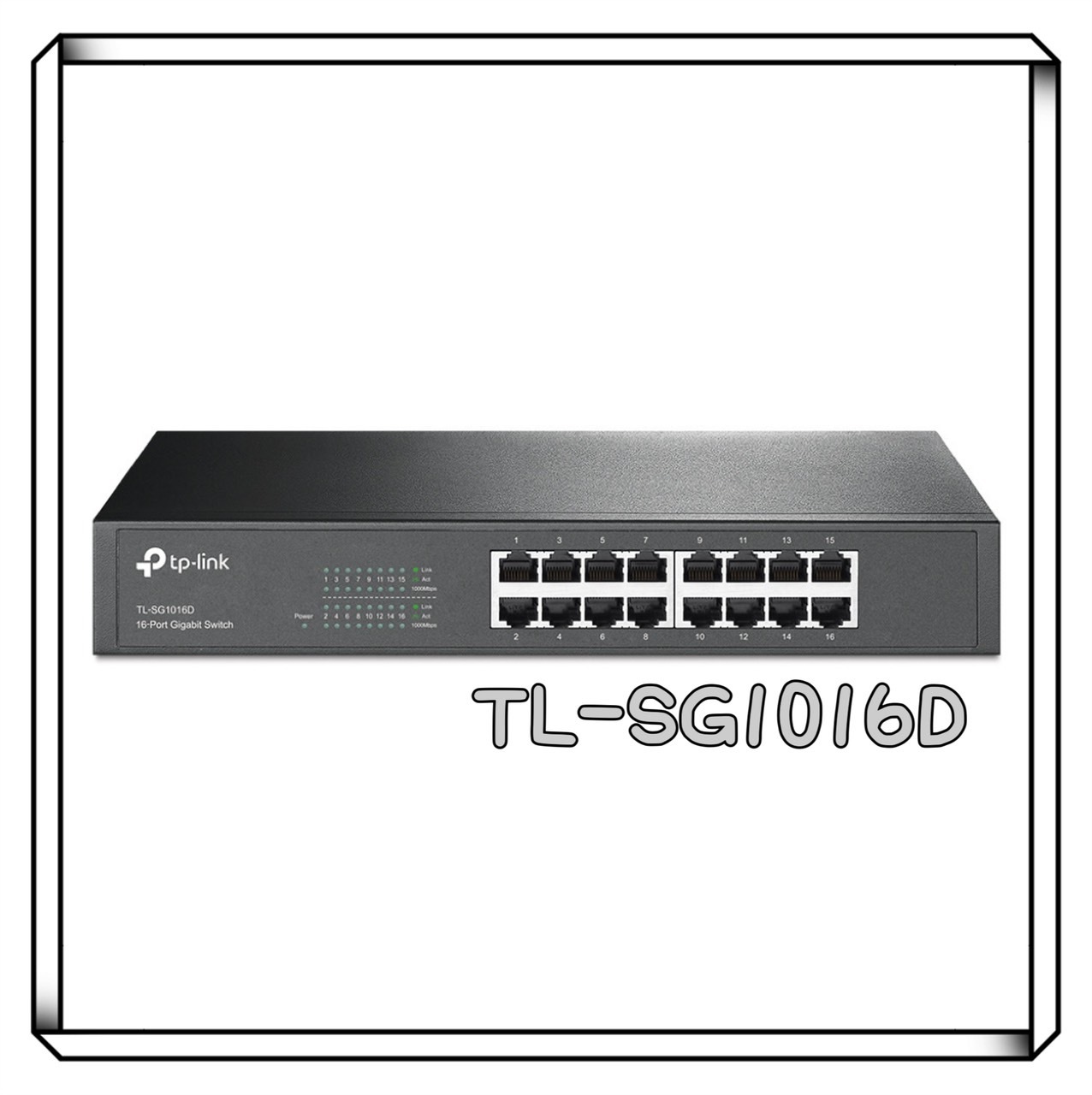 TP-LINK TL-SG1016D 16 埠 Gigabit 交換器
