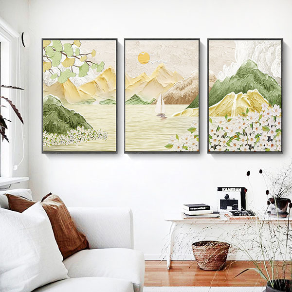 山峰雲霞無框掛畫(福利品)