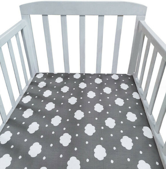 Popular crib printed and dyed Nordic style bedding sheets (NO5) (size: 110*65cm)