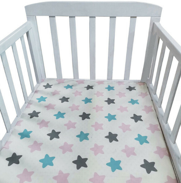 Popular crib printed and dyed Nordic style bedding sheets (NO4) (size: 120*70cm)
