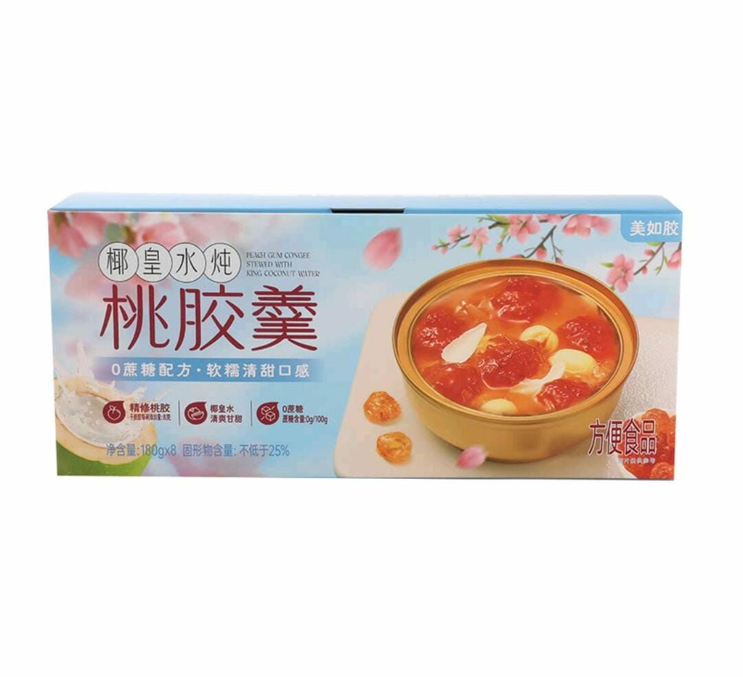 椰皇水燉桃膠羮 180克*8 碗
