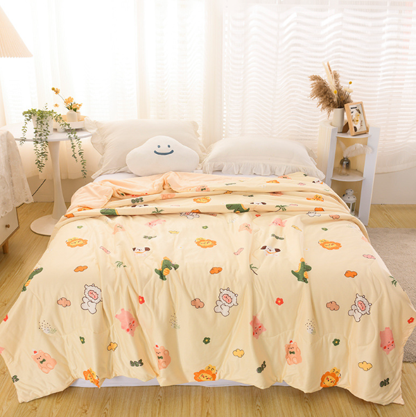 Hot recommended knitted cotton cartoon summer quilt (little cute [baby and pregnancy quality, first choice for sleeping naked]) (size 200*230cm [antibacterial-anti-mite])