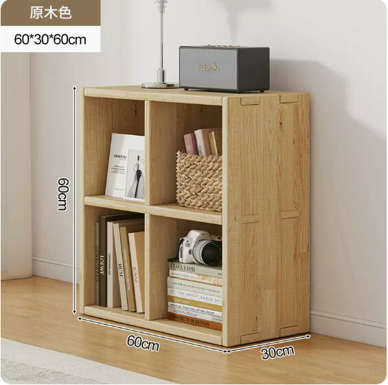 熱推日式實木家具 電視櫃 床頭櫃 書櫃 組合櫃【60x30x60cm】4格 原木色