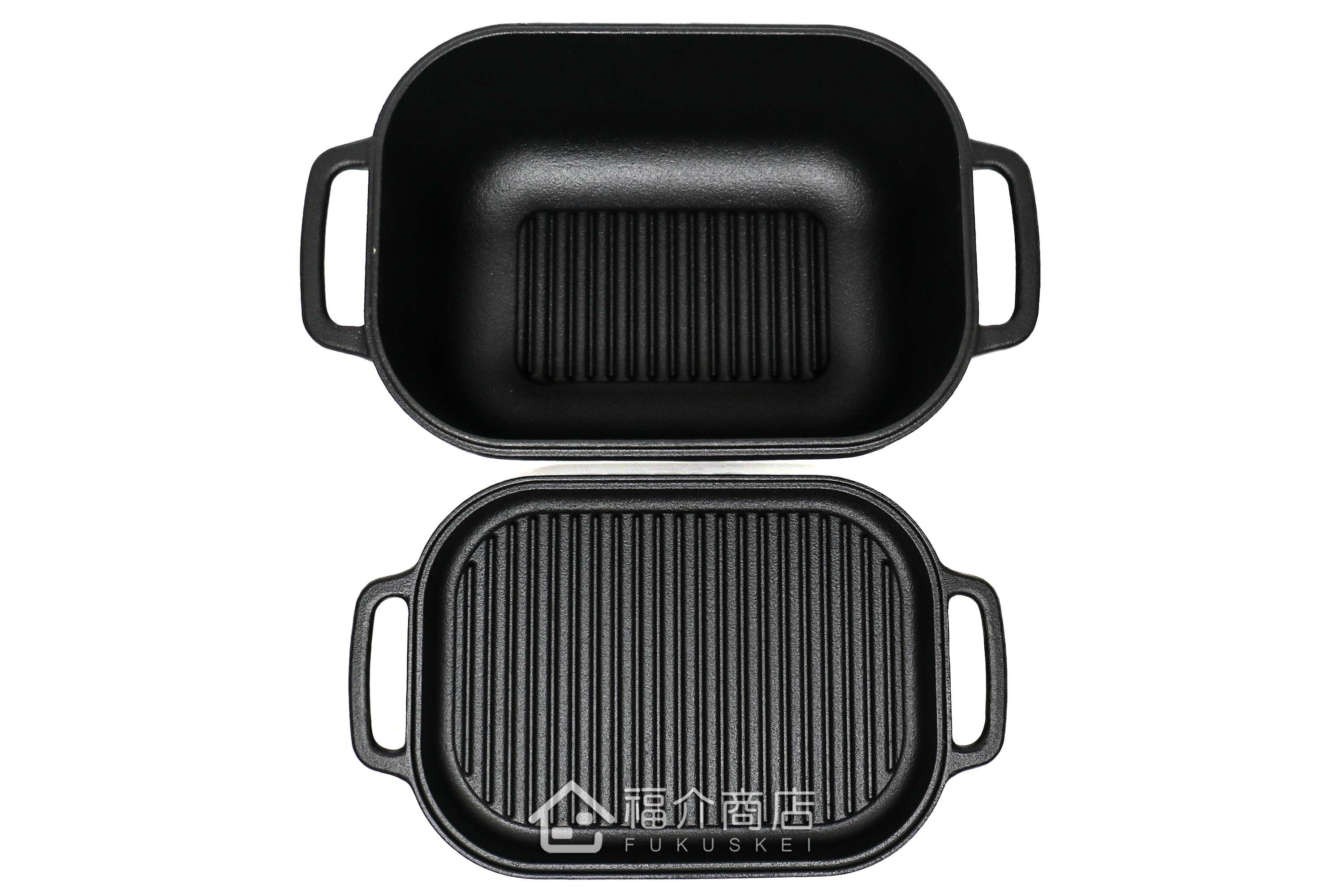 可以做煮、烤、炊、蒸、燻等多種菜餚的黑色鑄鐵萬能鍋