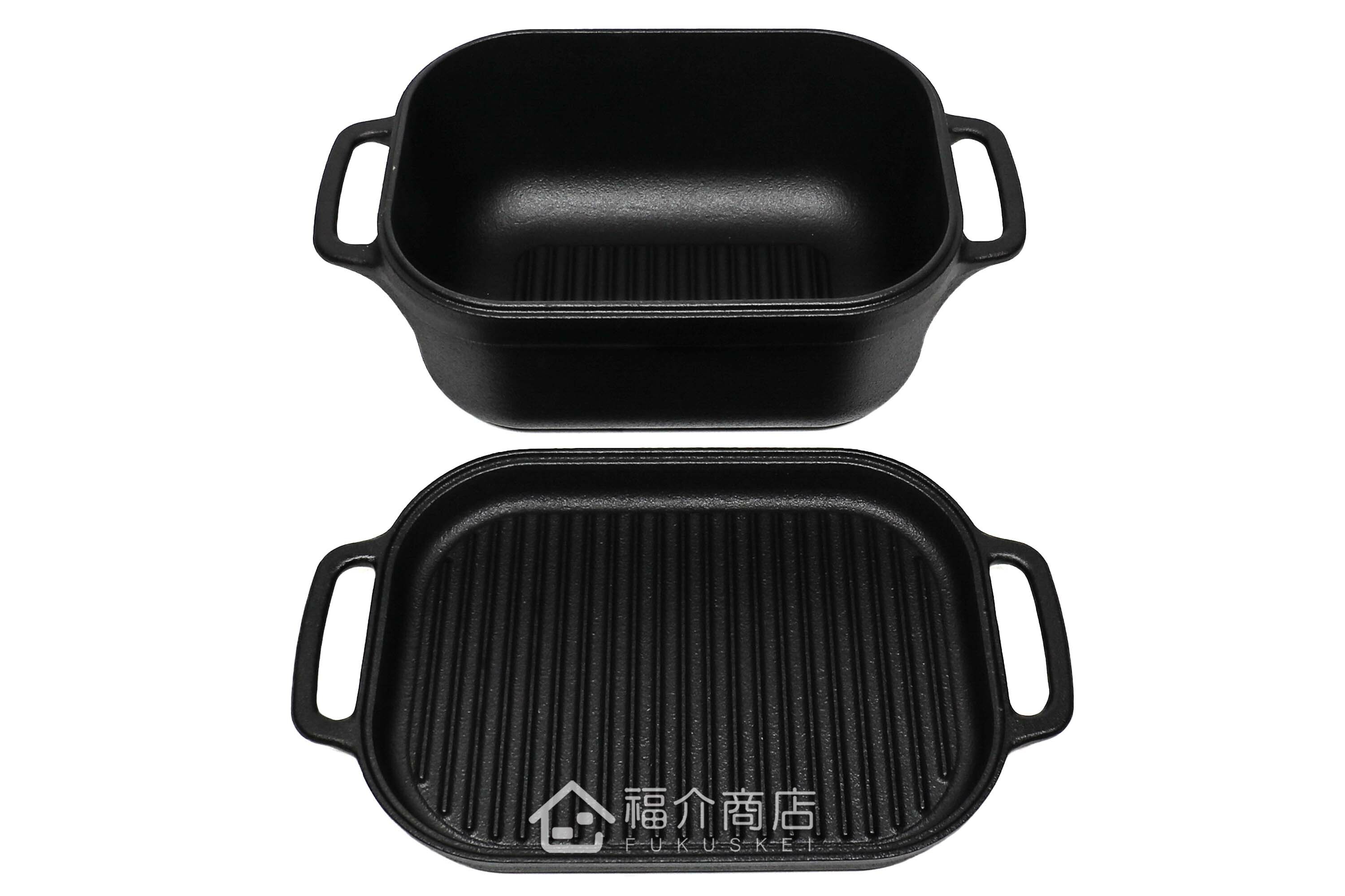 可以做煮、烤、炊、蒸、燻等多種菜餚的黑色鑄鐵萬能鍋