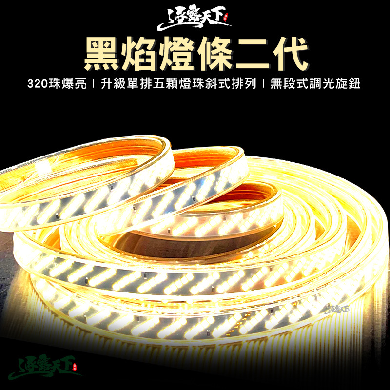 逐露天下 黑焰LED燈條二代款320珠