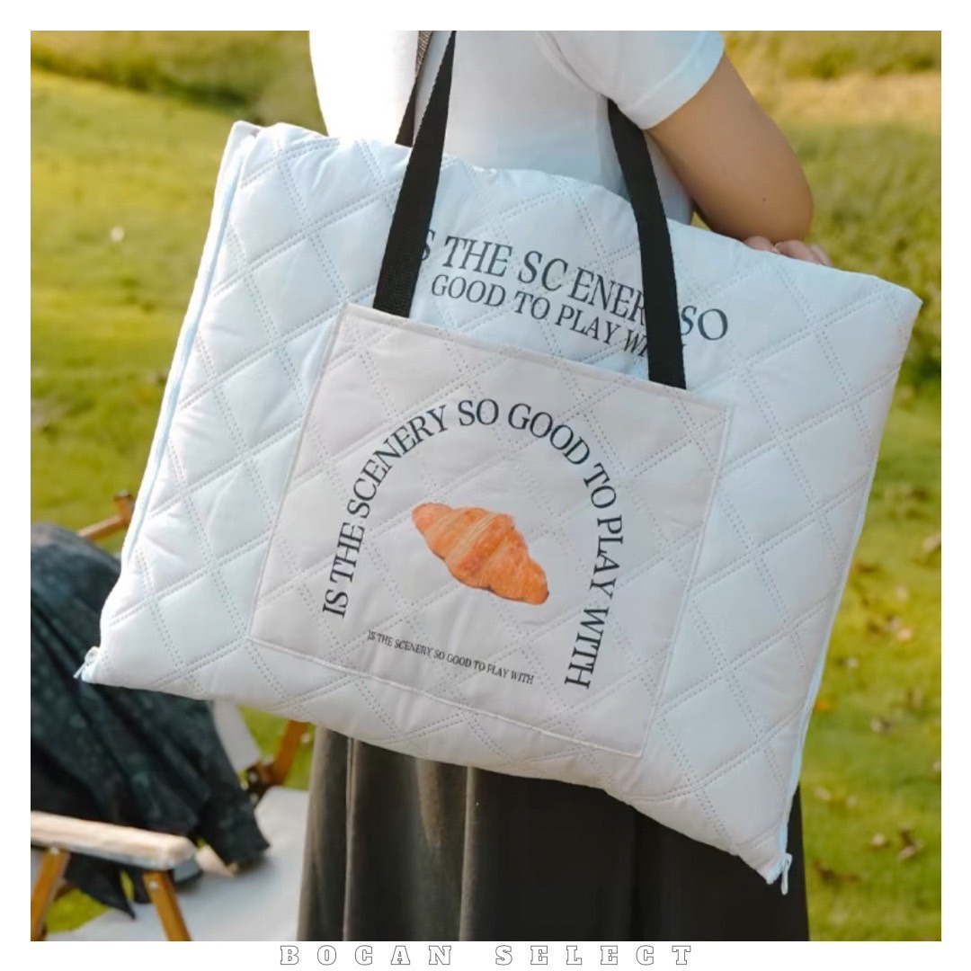 超可愛可頌 多功能 防水 野餐墊🥐