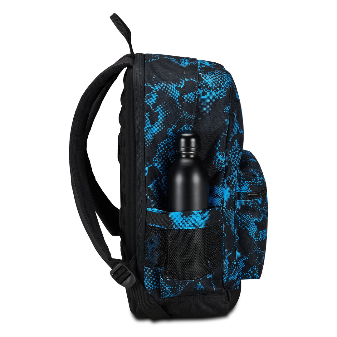 Seven® 可擴充護脊書包 The Double Pro Pockets  - BLUE BLACK