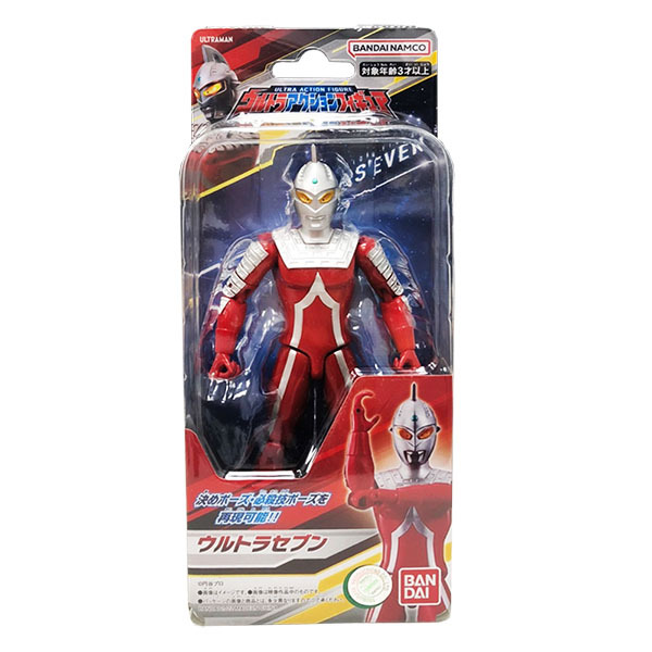 《 BANDAI 萬代 》 超人力霸王德卡可動公仔 超人力霸王七號 BT80989