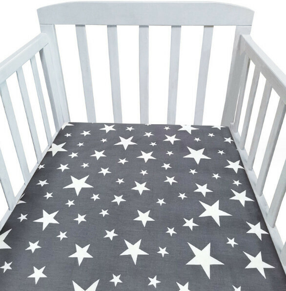 Popular crib printed and dyed Nordic style bedding sheets (NO9) (size: 105*60cm)