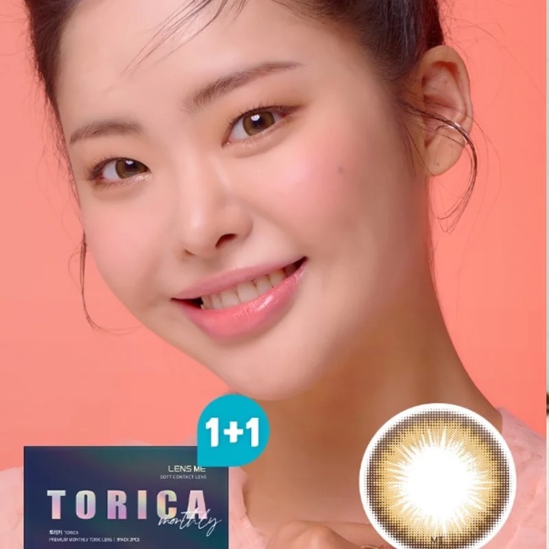 [月拋][散光] Lensme Torica KURING 1 Month Dyllis Light Brown  隱形眼鏡｜2片
