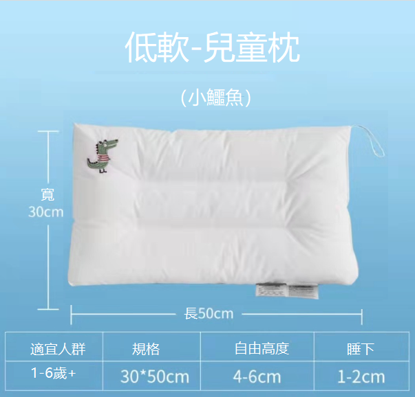 Hotly recommended children's pure cotton pillow core (suitable for 1-6 years old [Children's Pillow-Little Crocodile])