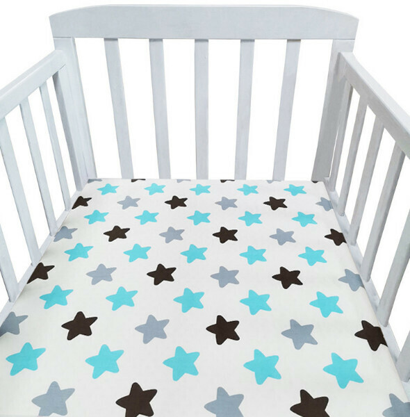 Popular crib printed and dyed Nordic style bedding sheets (NO11) (size: 110*60cm)