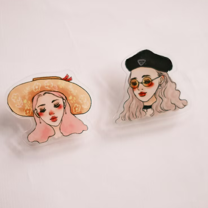 甜蜜生活女孩 可以夾東夾西的 壓克力夾子｜甜蜜生活La dolce vita 臺灣