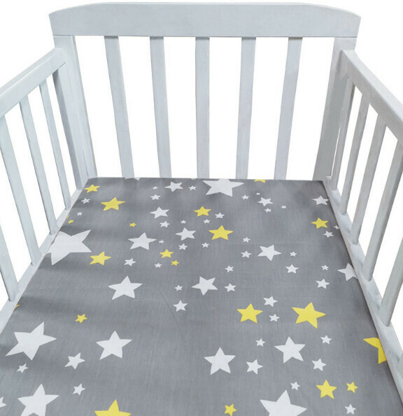 Popular crib printed and dyed Nordic style bedding sheets (NO12) (size: 120*60cm)