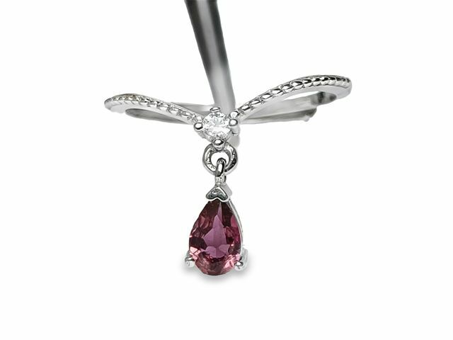 TJ681粉紅石榴石戒指