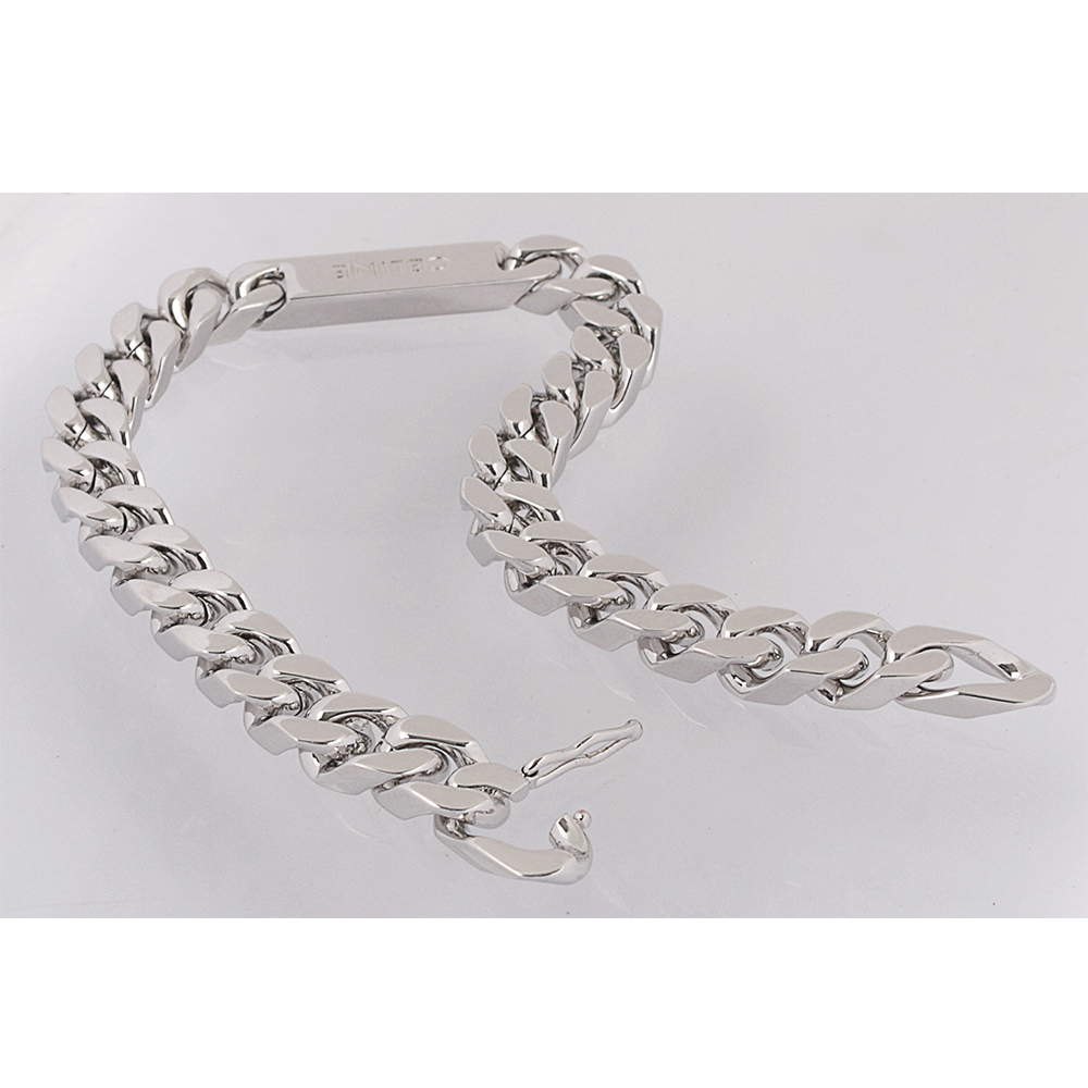 【CELINE】Gourmette 鎖鏈造型手鍊 M2(銀色) 460ZK6BRA.36SI