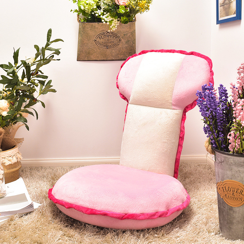 Hot Recommended Sofa Folding Tatami Small Sofa Japanese Floor Window Recliner (Pink)