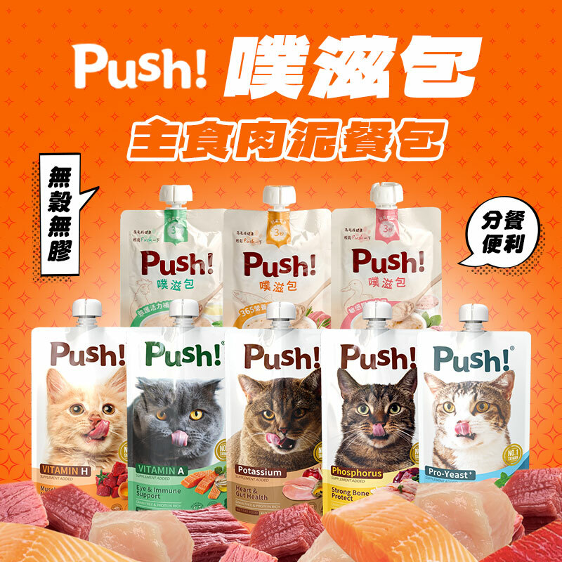 Push! 噗滋包｜貓咪主食肉泥（110g）