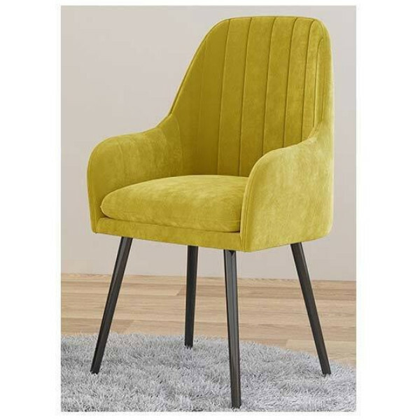 Hotly recommended Nordic chair, office chair, dining chair, cafe chair [Special offer, small defects, small defects] **Mind the photo** (green yellow + black feet)