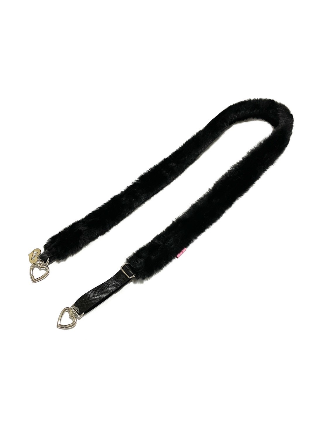 JCC 黑色毛毛背帶