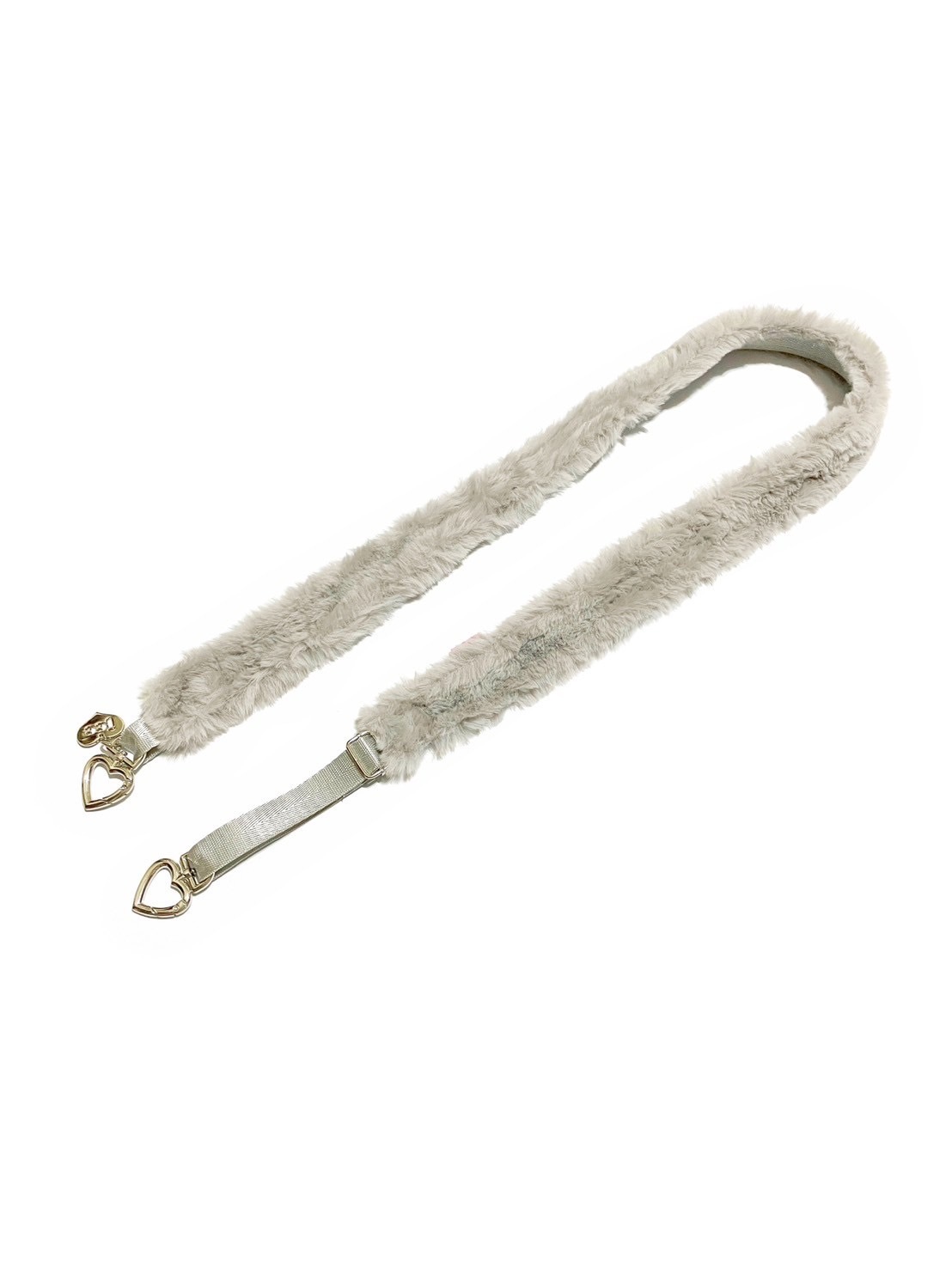 JCC 灰色毛毛背帶