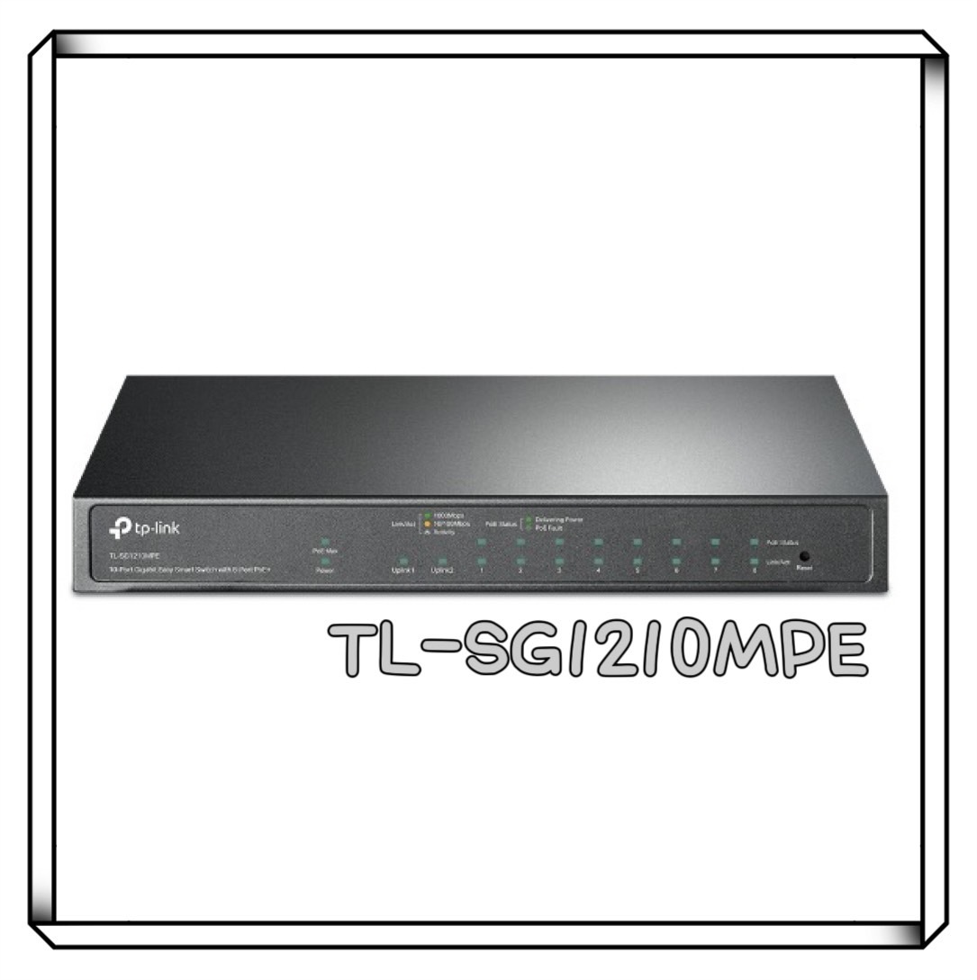 TP-LINK TL-SG1210MPE 10 埠 Gigabit 簡易智慧型交換器