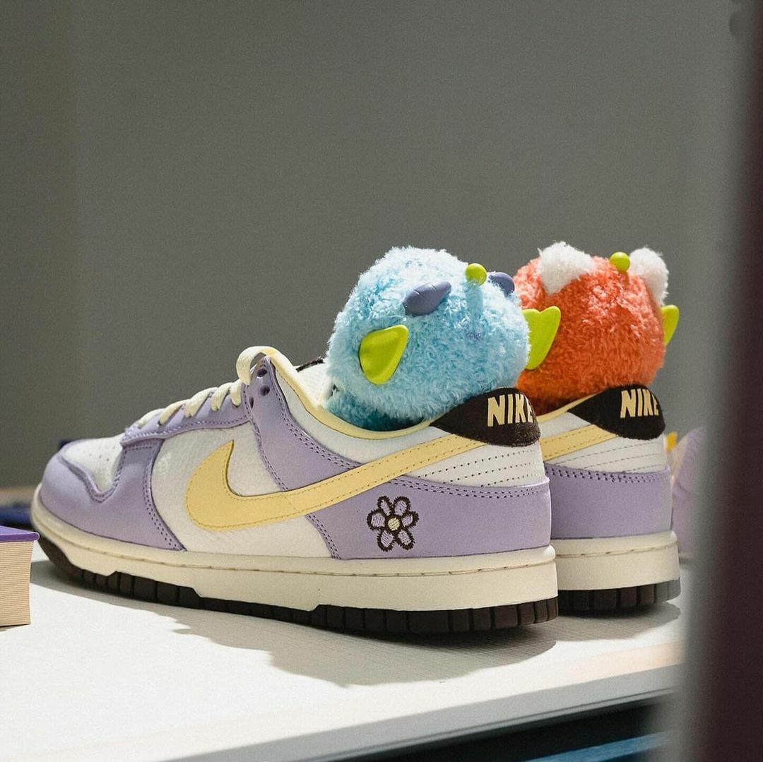 Nike Dunk Low 丁香花紫 紫羅蘭 檸檬黃 刺繡小花 FB7910-500