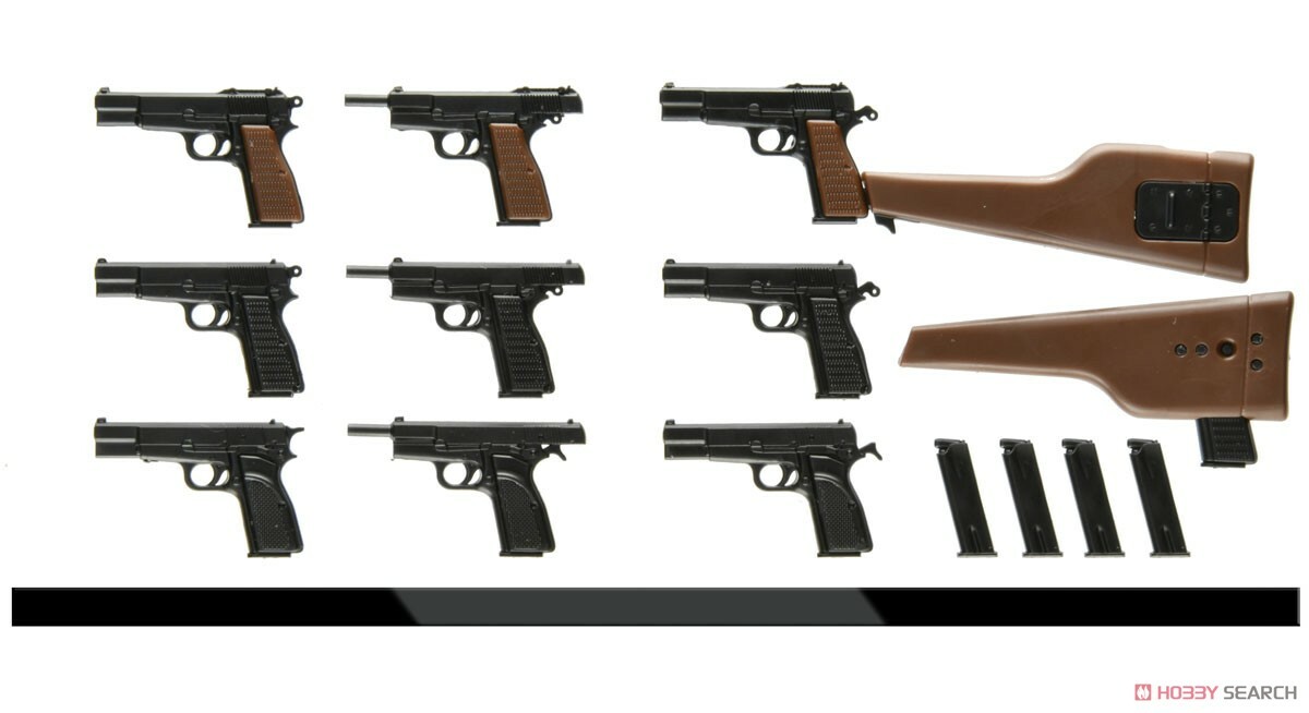 TOMYTEC 代理版 1/12 迷你武裝 LA096 Browning High Power Type