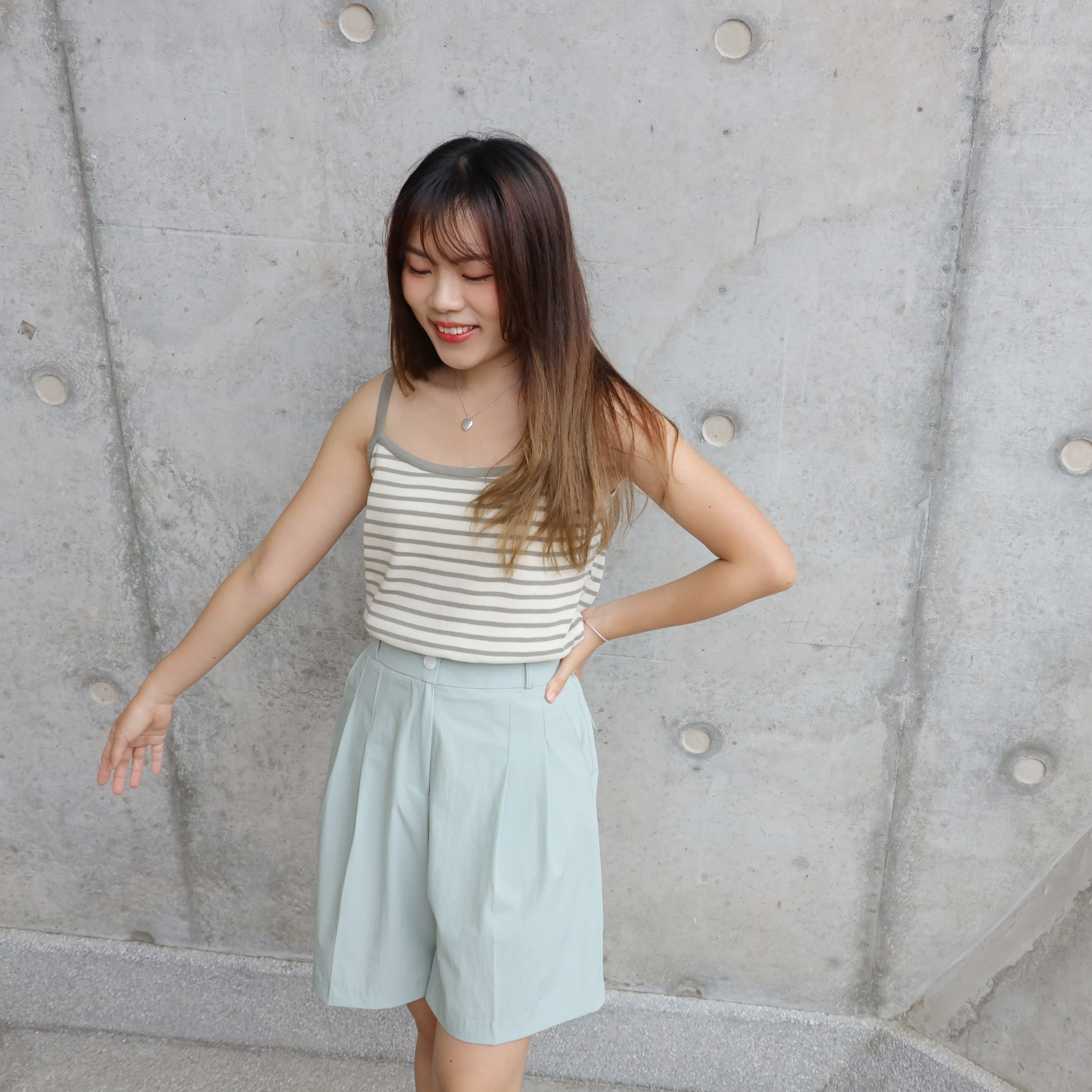 ||VEST67|| 夏日吊帶直紋BASIC top