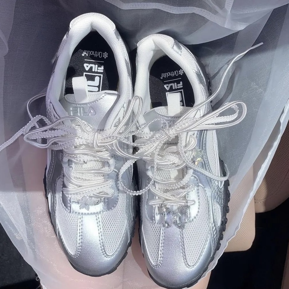 #現貨供應 FILA ECHAPPE MS 韓韶禧 寧寧同款芭蕾 網眼復古跑鞋