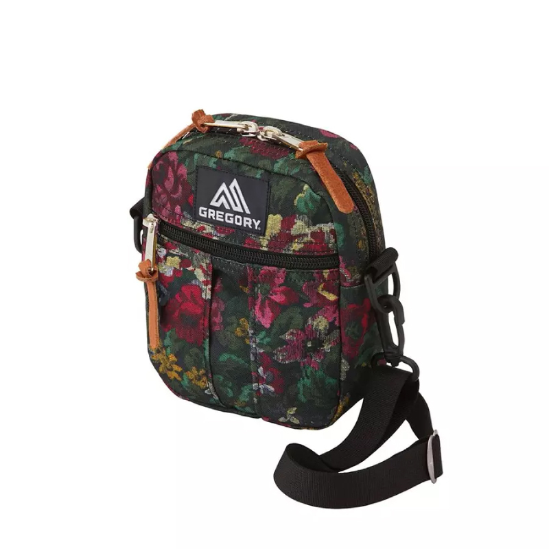 GREGORY 2L Quick Pocket 斜背包  花園油彩/闇黑印花/群花油彩 小包 70GR65467