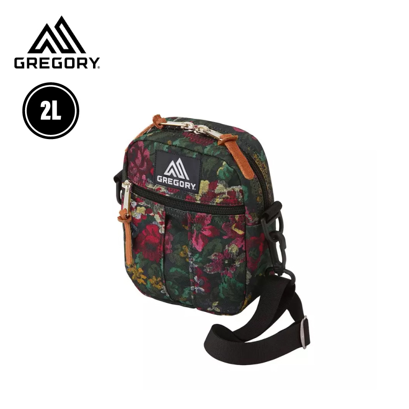 GREGORY 2L Quick Pocket 斜背包  花園油彩/闇黑印花/群花油彩 小包 70GR65467