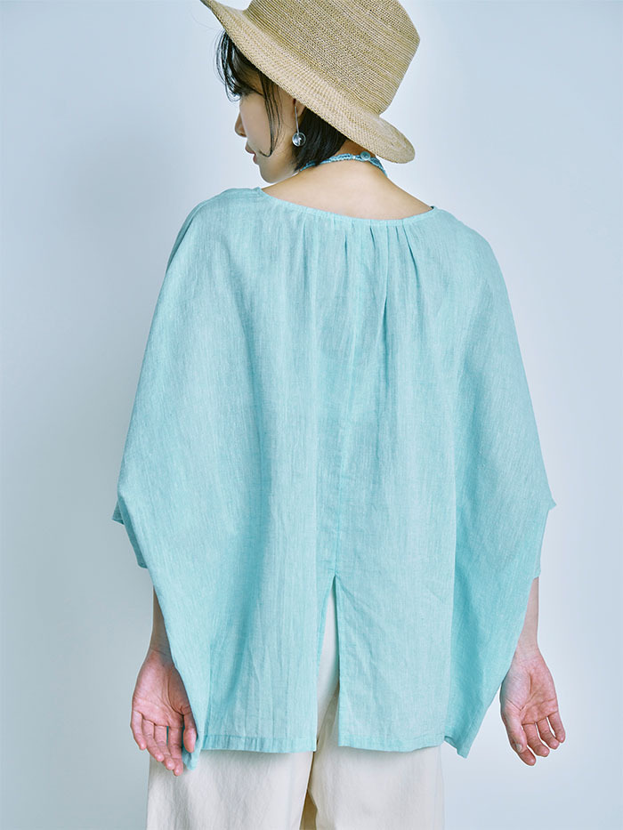 隱香罩衫口袋上衣-青提子