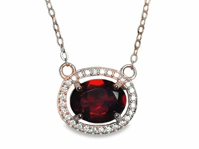 TJ996紅石榴石項鍊