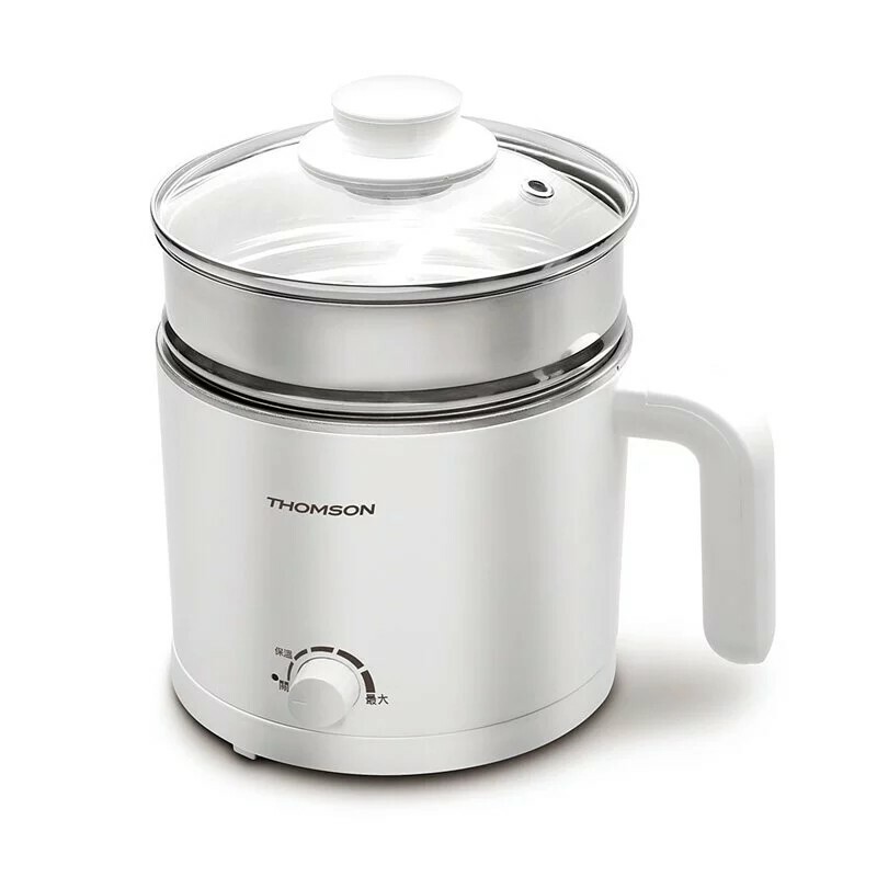 福利品【THOMSON】雙層防燙帶蒸籠美食鍋