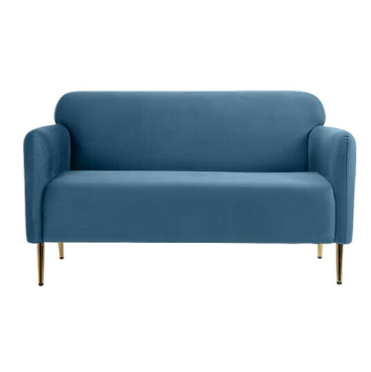 New fabric sofa [dark blue velvet] (double 120CM)