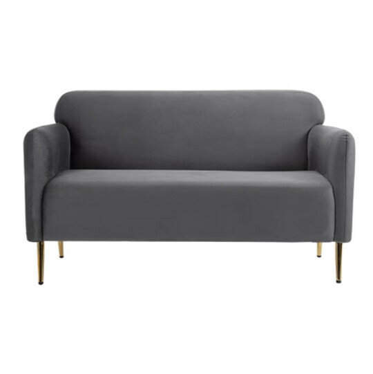 New fabric sofa [light gray velvet] (double space 120CM)