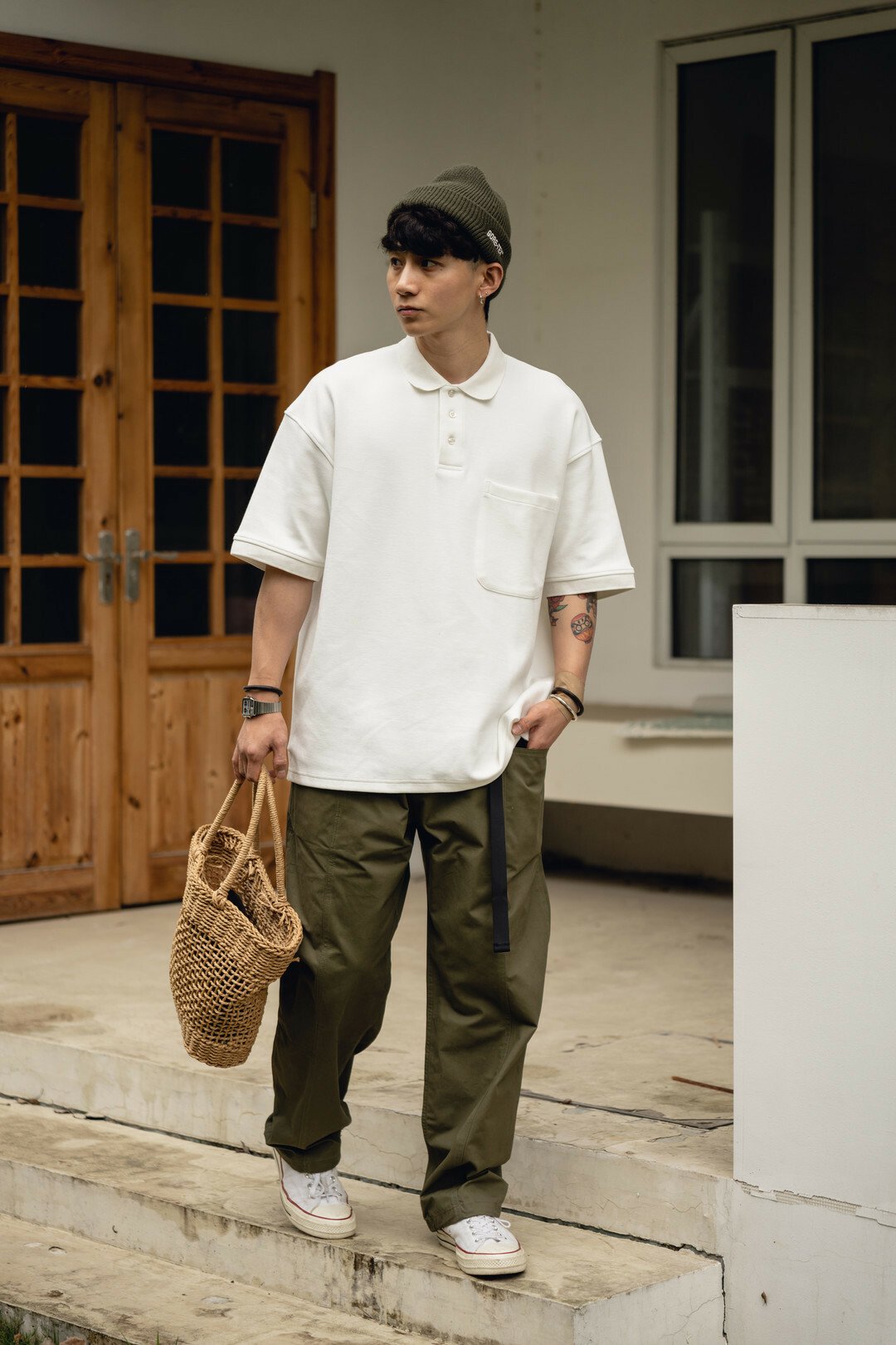 舒適彈力涼感純色POLO衫