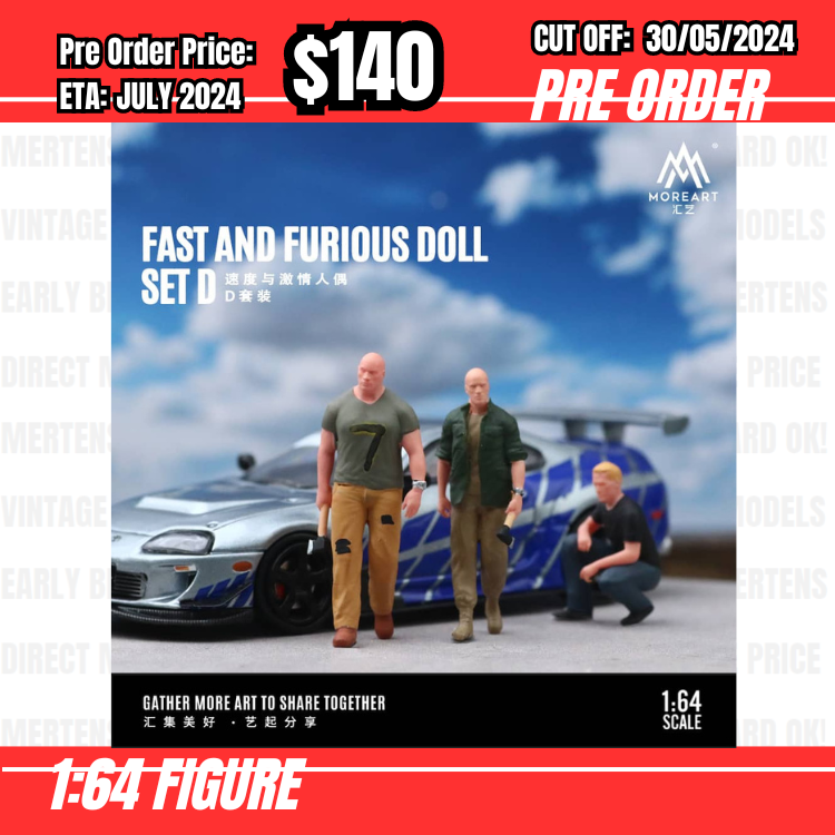 PO-$140 * Moreart * 1:64 Figure - Fast and Furious 3 Dolls Set [OD23/05]