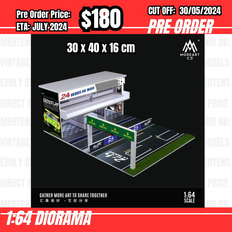 PO-$180 * Moreart * 1:64 Diorama - LeMans 24 hrs  [OD23/05]