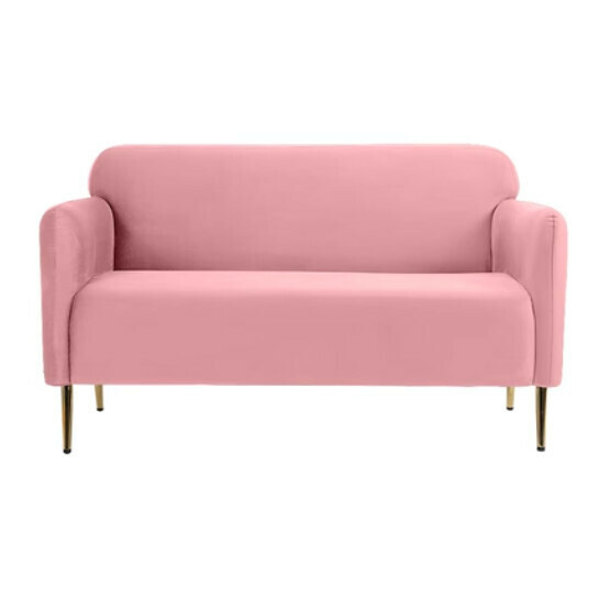 New fabric sofa [pink velvet] (double 120CM)