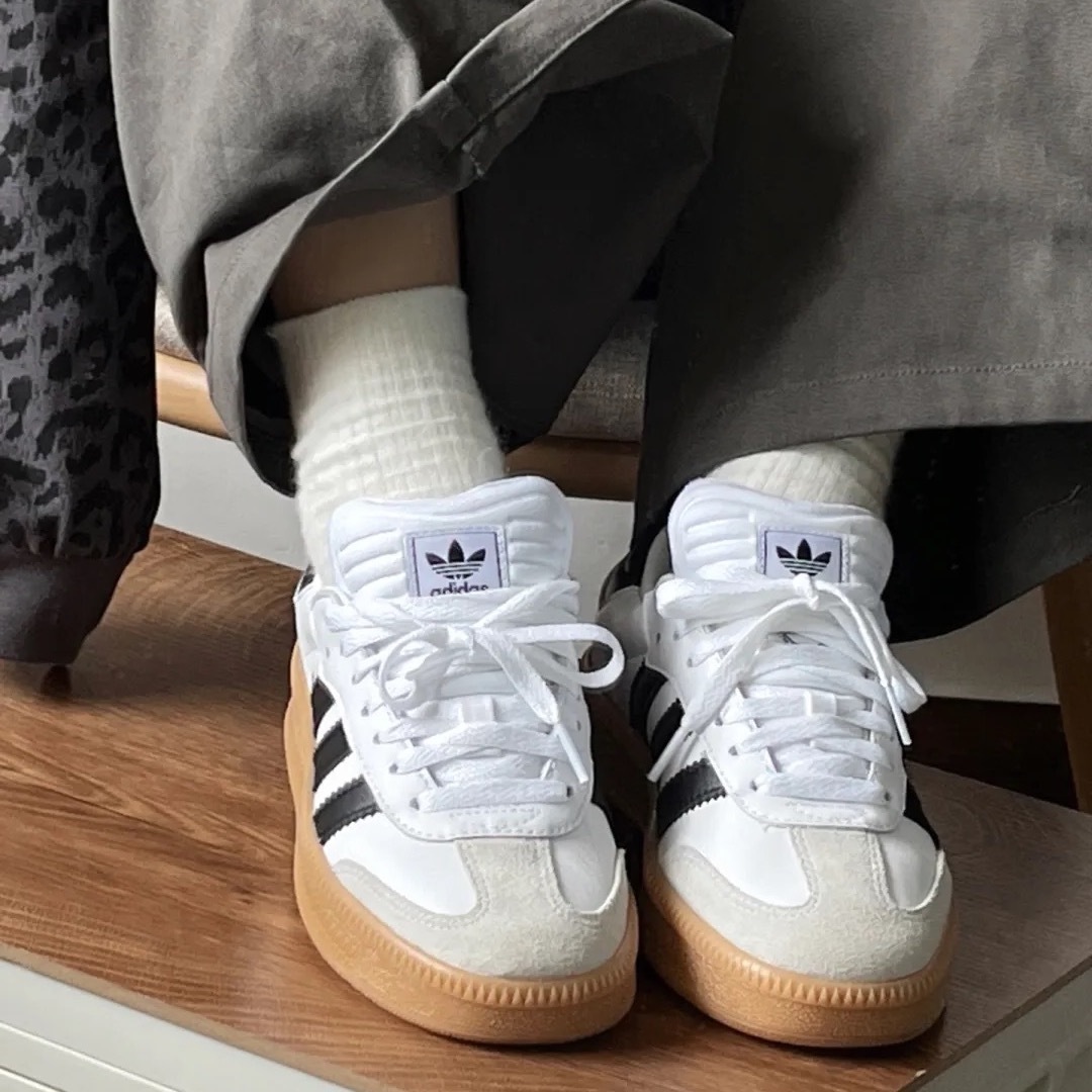 ADIDAS SAMBA XLG 白色 焦糖底 德訓鞋 復古 厚底 增高 男女鞋 IE1377 / 調貨