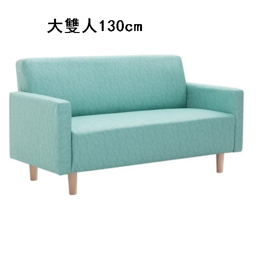 Popular fabric sofa [Light Green Oil Waxed Leather] (Large double seat 130cm (comes with two pillows)