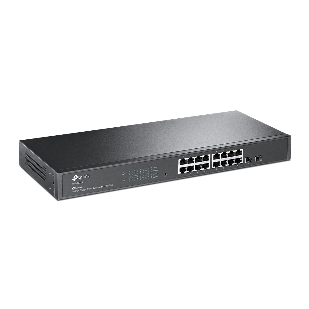 TP-LINK TL-SG2218 JetStream 16-Port Gigabit 智慧型交換器 (含 2 個 SFP 插槽 )