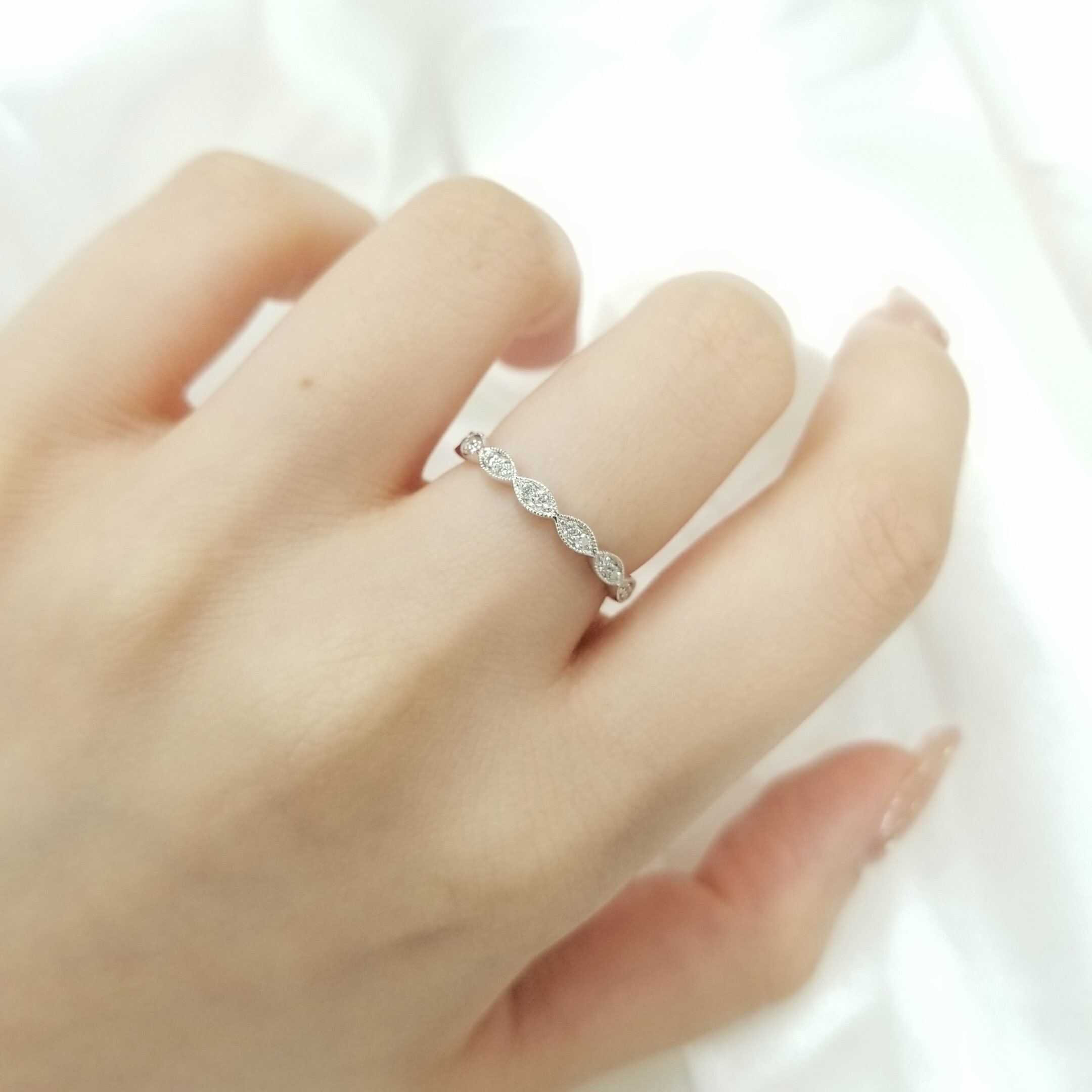 18K White Gold 0.16ct Diamond Ring