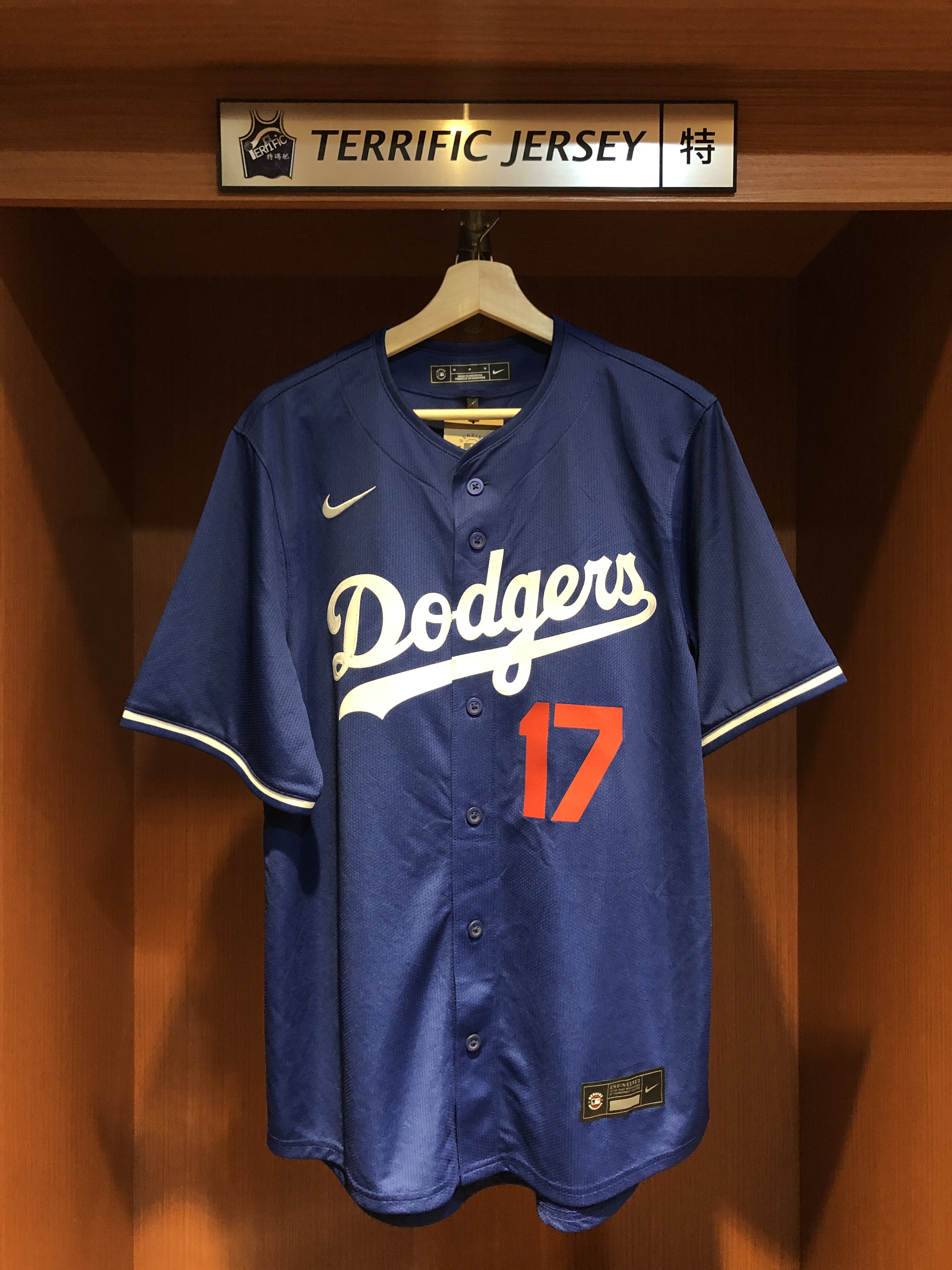 MLB球衣 Shohei Ohtani 洛杉磯道奇藍 大谷翔平 漢字 Nike Limited Player Name Jersey 球迷版 熱轉印 全新
