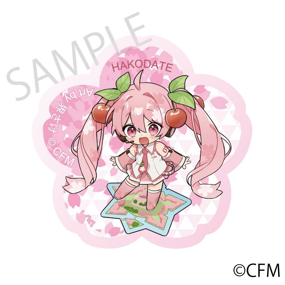 預購-「櫻未來×弘函2024」 櫻花磁鐵 五稜郭跡 函館 Art by 界さけ【日本進口精品】